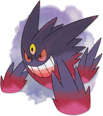 Megagengar X And Y - Mega Gengar (400x421), Png Download