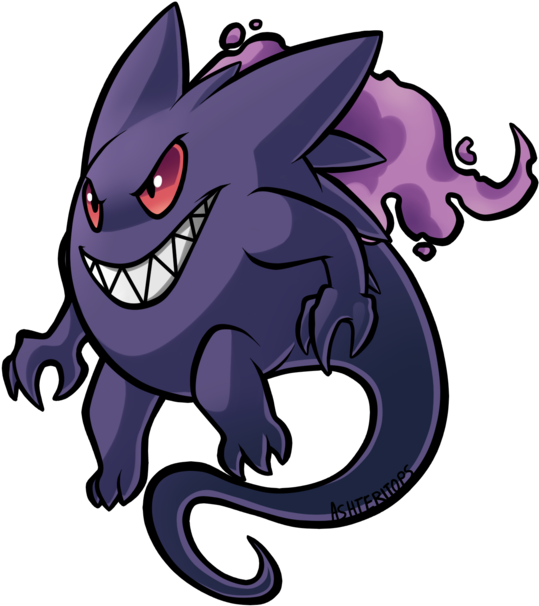 pic Mega Gengar Fan Art mega gengar fan made png image with no
