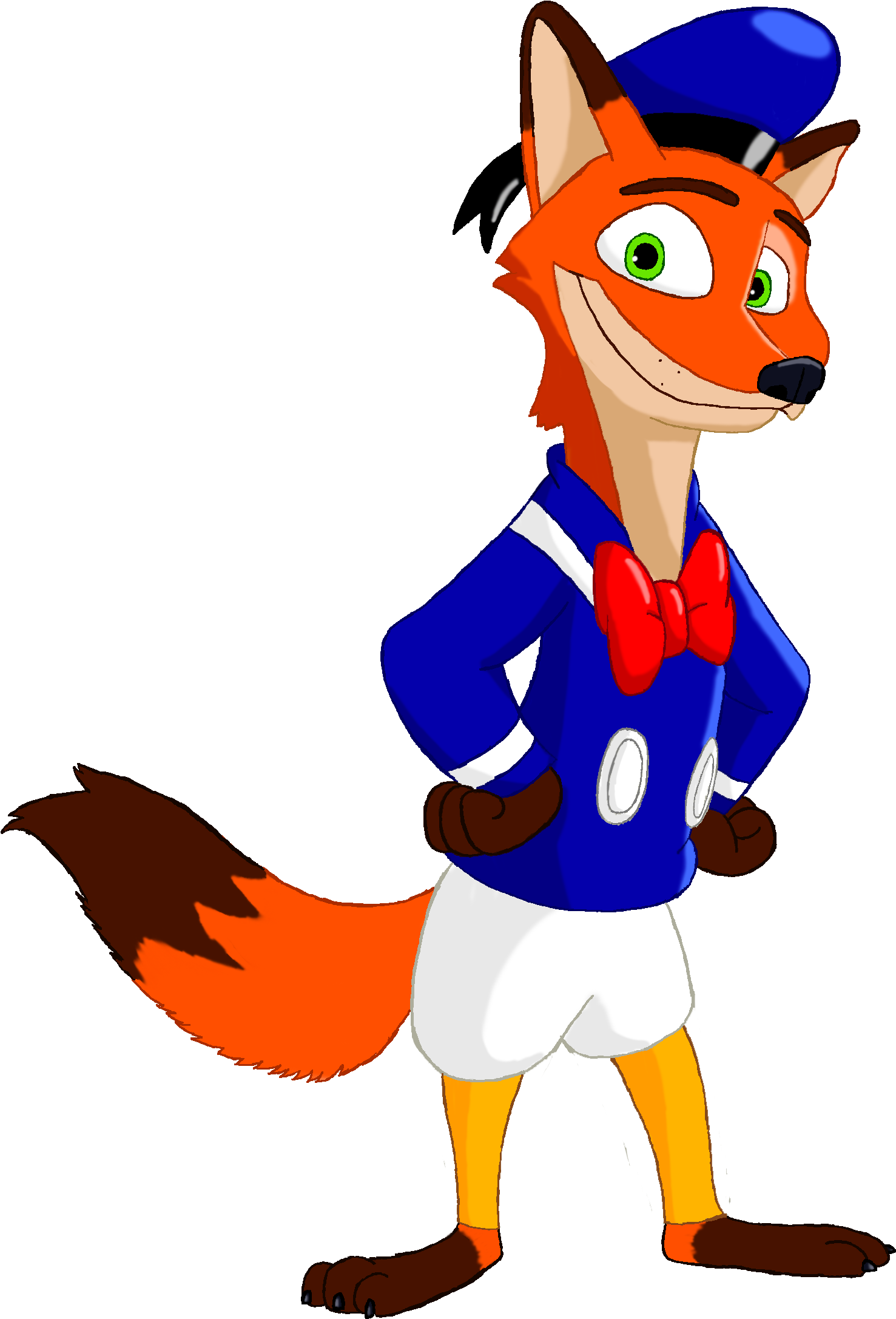 Nick Wilde As Donald Duck - Donald Duck (1660x2360), Png Download