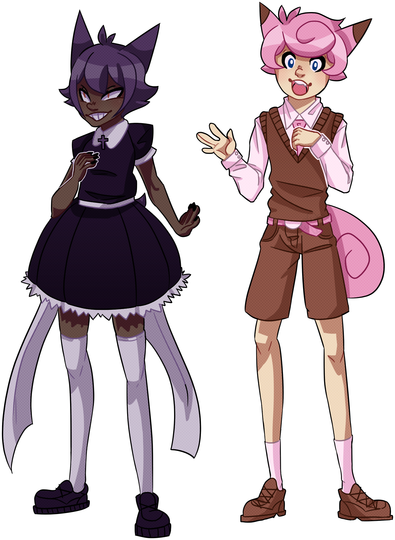 “gengar / Clefairy Gijinkas ” - Cartoon (1280x1750), Png Download