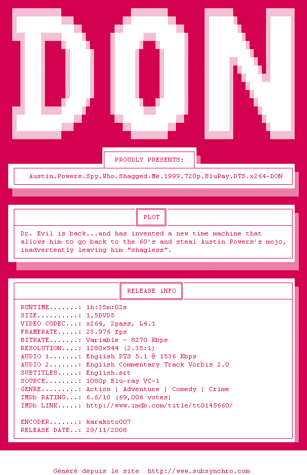 Nfo De La Release Austin - Carmine (600x928), Png Download