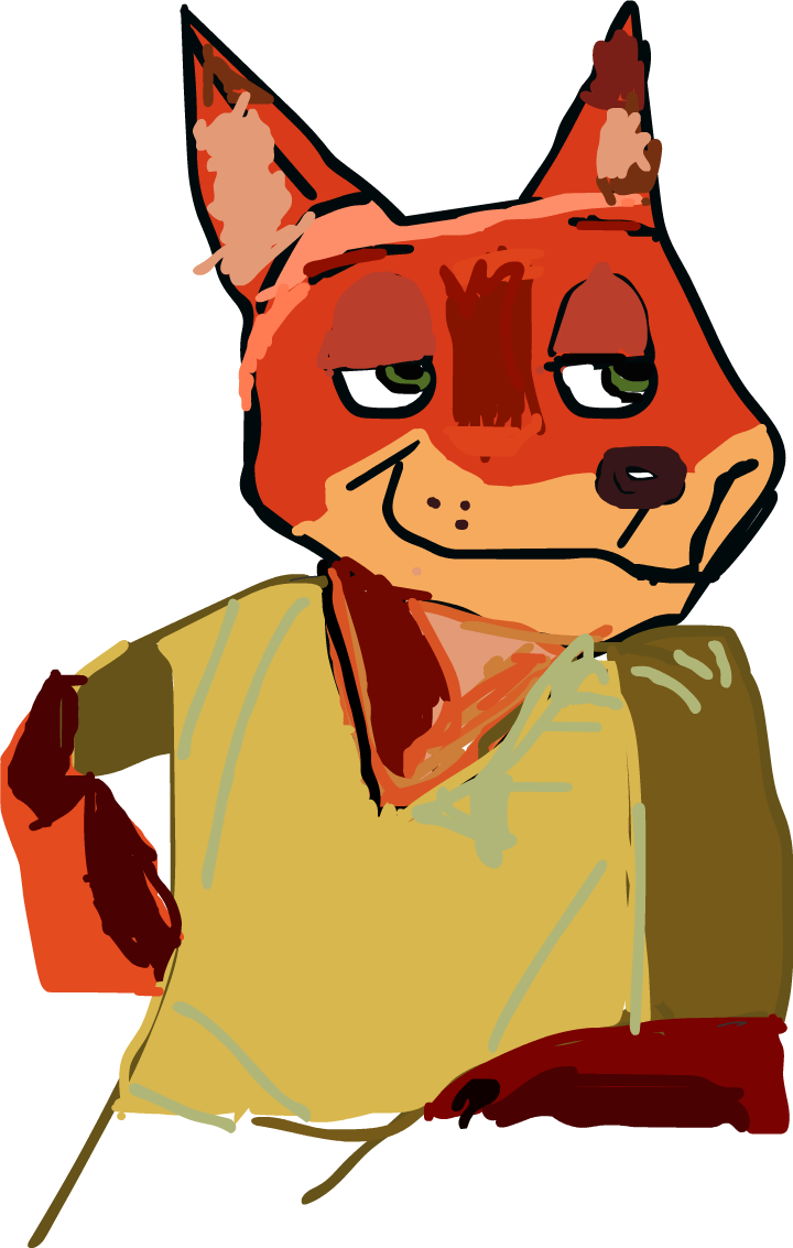 Nick Wilde - Cat Yawns (720x1133), Png Download