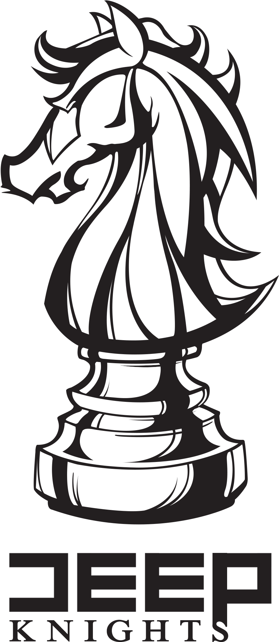Deep Knight Logo Design - Knight Chess Piece Tattoo Designs (2000x3000), Png Download