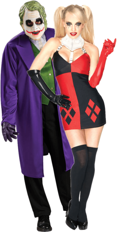 Sc 1 St Jokers Masquerade - Good Couple Fancy Dress (600x951), Png Download