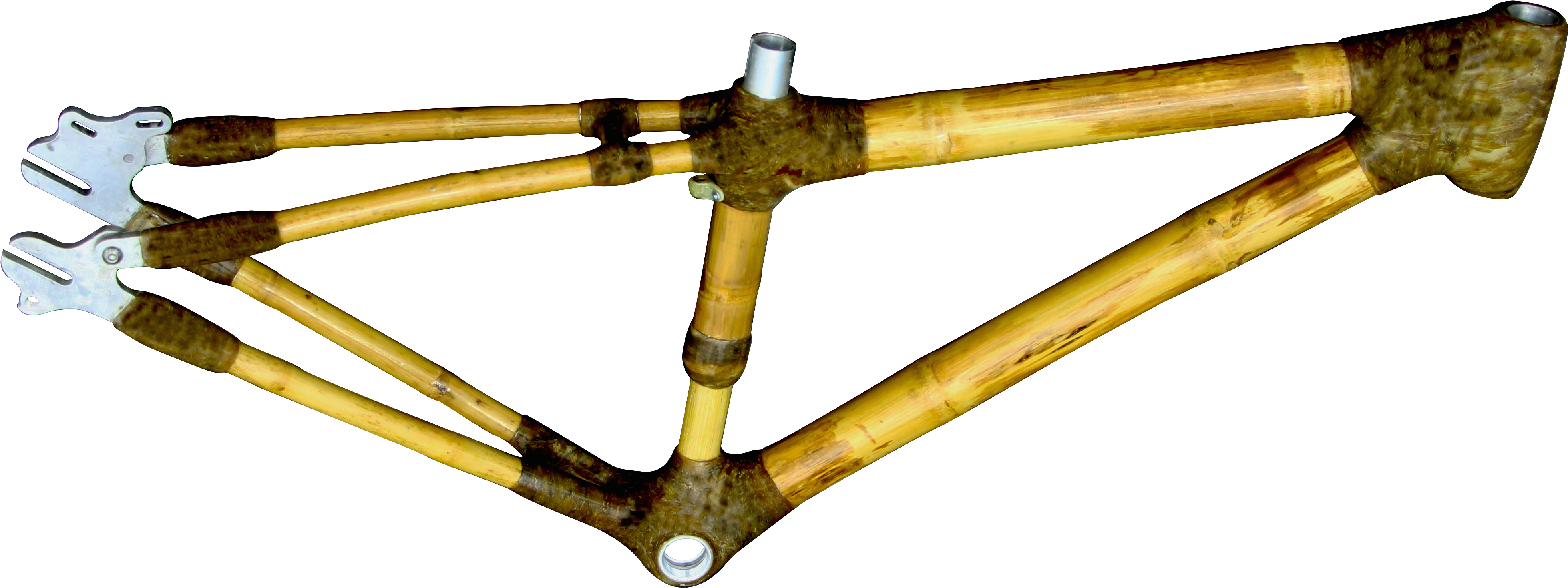 Get A Unique Bamboo Frame - Bicycle Frame (4200x1600), Png Download