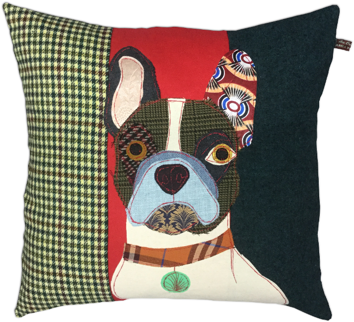 Pierre The French Bulldog Hand Made Pillow - French Bulldog Cushion (600x600), Png Download