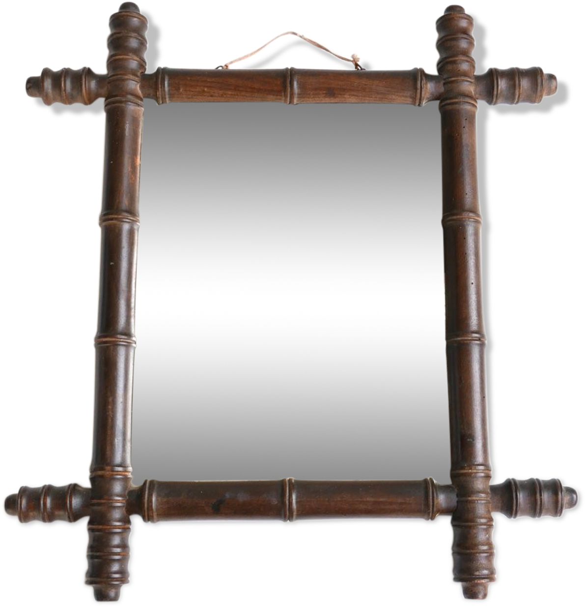 Mirror Frame In Faux Bamboo From The 20's - Mirror (1457x1457), Png Download