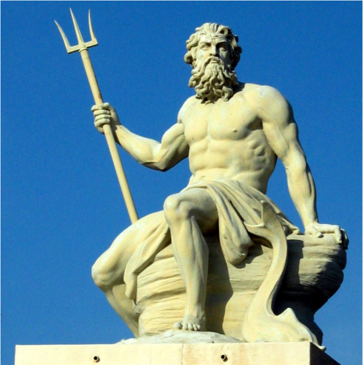Poseidon Is The God Of The Sea And The Protecter Of - Bulfinch's Mythology: The Age Of Fable, Or Stories (1024x748), Png Download