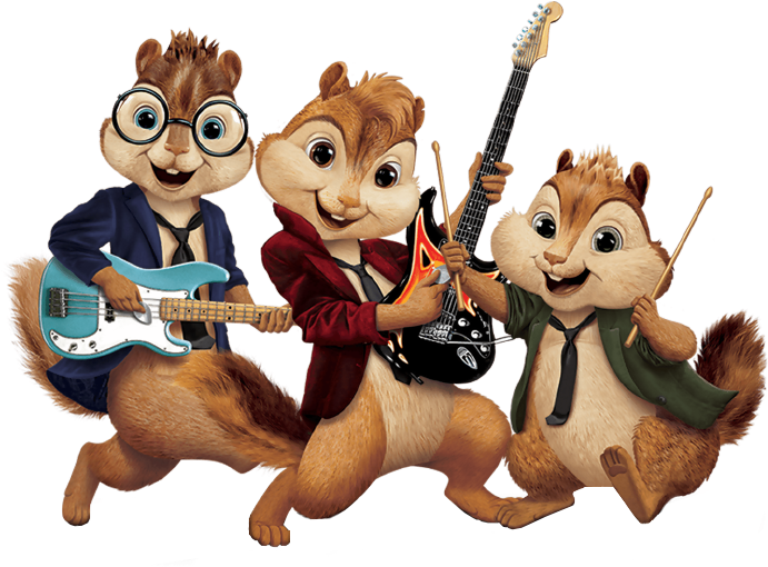 Clip Art Stock Chipmunk Clipart Cartoon - Alvin And The Chipmunks Singing (727x528), Png Download