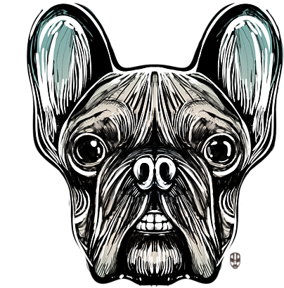 Click And Drag To Re-position The Image, If Desired - French Bulldog (600x600), Png Download