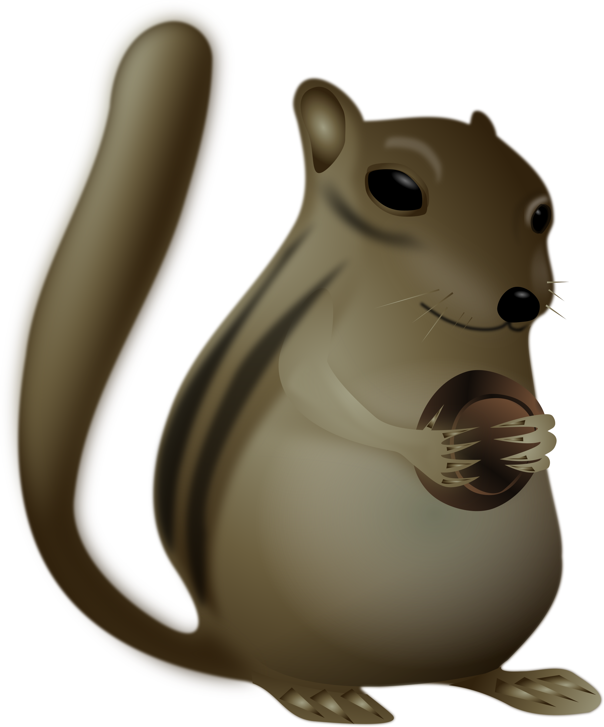 This Free Icons Png Design Of Chipmunk Very Fat (1993x2400), Png Download
