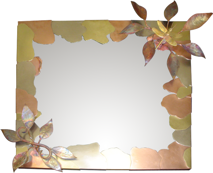 Custom Dragonfly Mirror - Brass Dragonfly Png (699x570), Png Download
