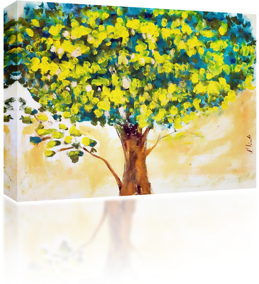 Spring Tree - Modern Art (1024x1024), Png Download