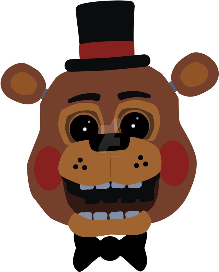Png Free Freddy By Showtimeandcoal On Deviantart - Fnaf Toy Freddy Head (786x1017), Png Download
