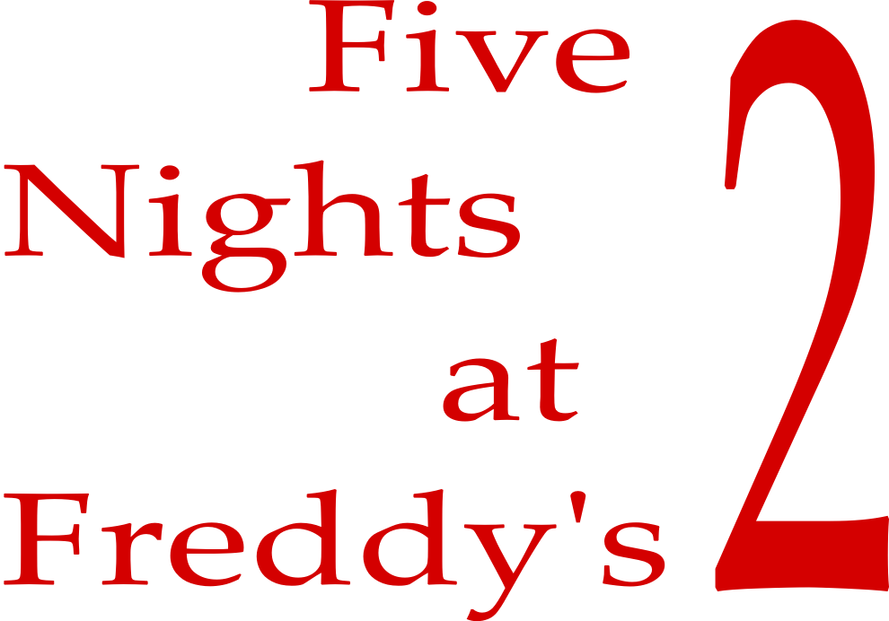 Five Nights At Freddy's 2 Logo - Designs By Jude Shining Hour Pattern For 60cm American (990x692), Png Download