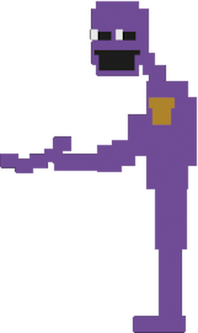 Purple Man Fnaf - Purple Guy Pixel (285x480), Png Download