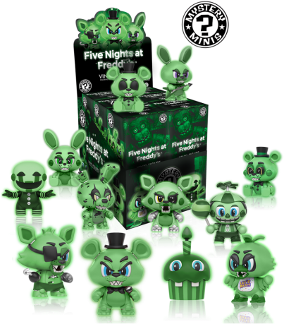 Fnaf Mystery Minis Glow In The Dark (560x560), Png Download