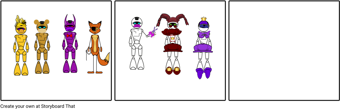Fnaf - Cartoon (1164x385), Png Download