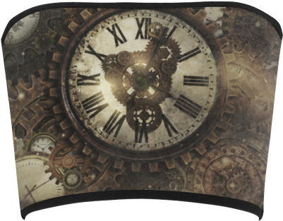 Vintage Steampunk Clocks Bandeau Top - Vintage Steampunk Clocks Oval Ornament (500x500), Png Download