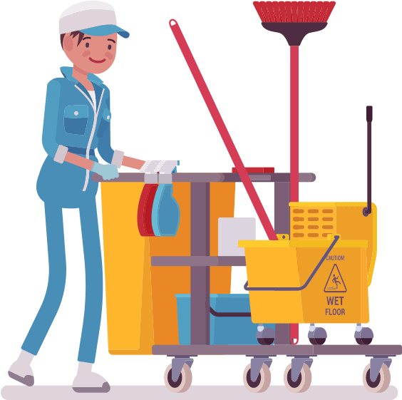 Originally Established To Provide Discount Cleaning - Janitorial Illustrations (600x600), Png Download