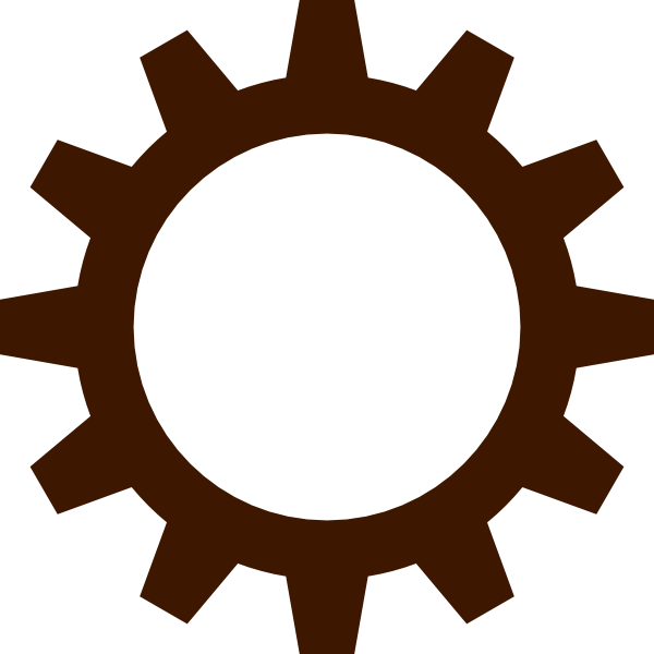Brown Clipart Gear - Sprocket Png (600x600), Png Download