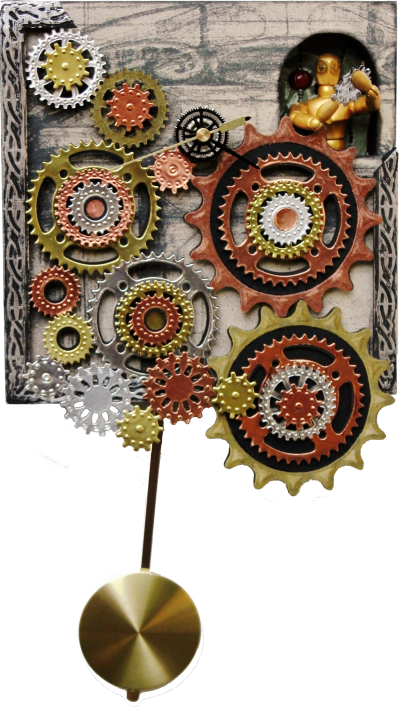 Steampunk Clock With Keeper In Daylight - Clockkeeper (400x707), Png Download