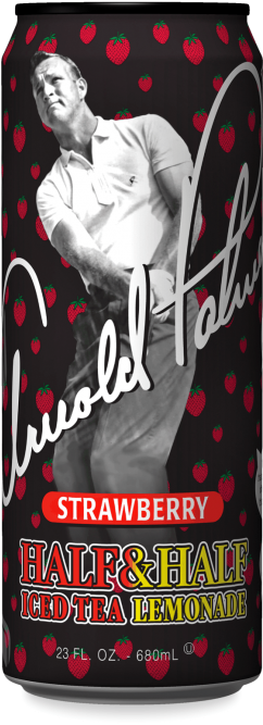 Arizona Arnold Palmer Strawberry Half Iced Tea & Half - Arnold Palmer Drink Strawberry (285x800), Png Download