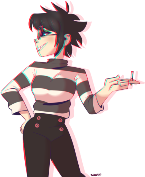 Noodle Body - Gorillaz Noodle Body Pillow (500x609), Png Download