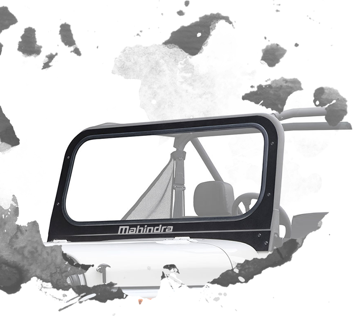 Previous Next - Mahindra Roxor Windshield (721x644), Png Download