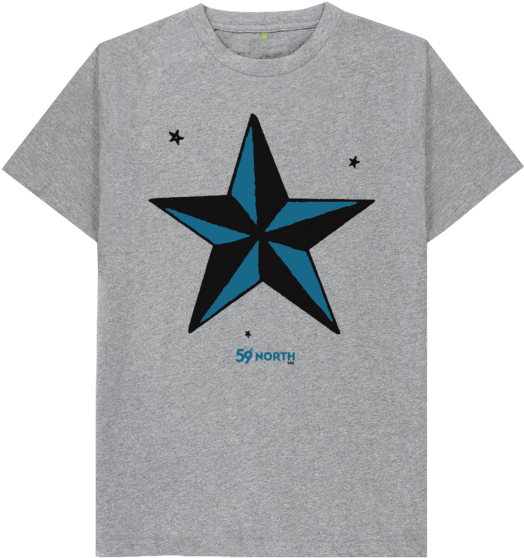Athletic Grey Sailor Jerry Nautical Star - Traditional Nautical Star Tattoo (640x674), Png Download