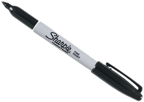 Sharpie Pen Png Svg Download - Sanford, L.p. Permanent Marker (550x400), Png Download