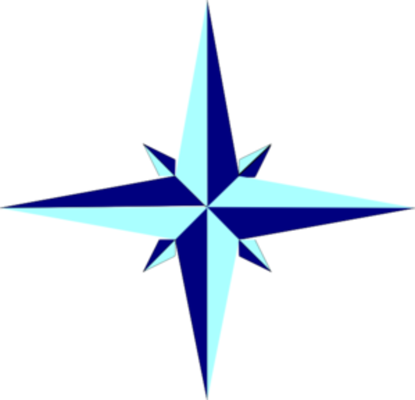 Compass Rose Star Md - Compass Star Png (600x578), Png Download