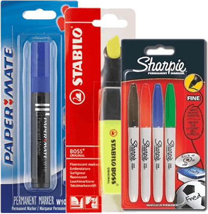 Markers - Sharpie Permanent Marker Fine Tip 8 Pack 31992 (500x500), Png Download