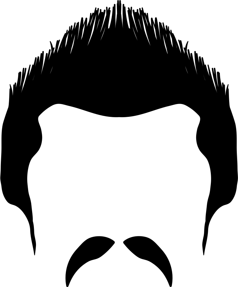 Beard Comments - Ron Swanson Clip Art (814x980), Png Download