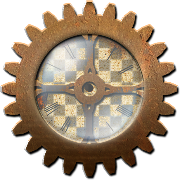 Image Library Gear With Clock Stock By Valerianastock - Steampunk Gear Transparent Background (666x666), Png Download