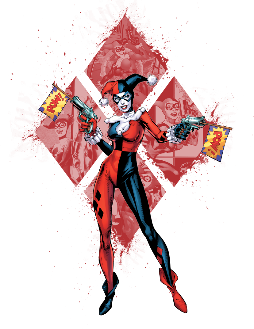 Batman Harley Quinn Men's Regular Fit T-shirt - Dc Comics Harley Quinn Goblet Action Figure (850x1296), Png Download