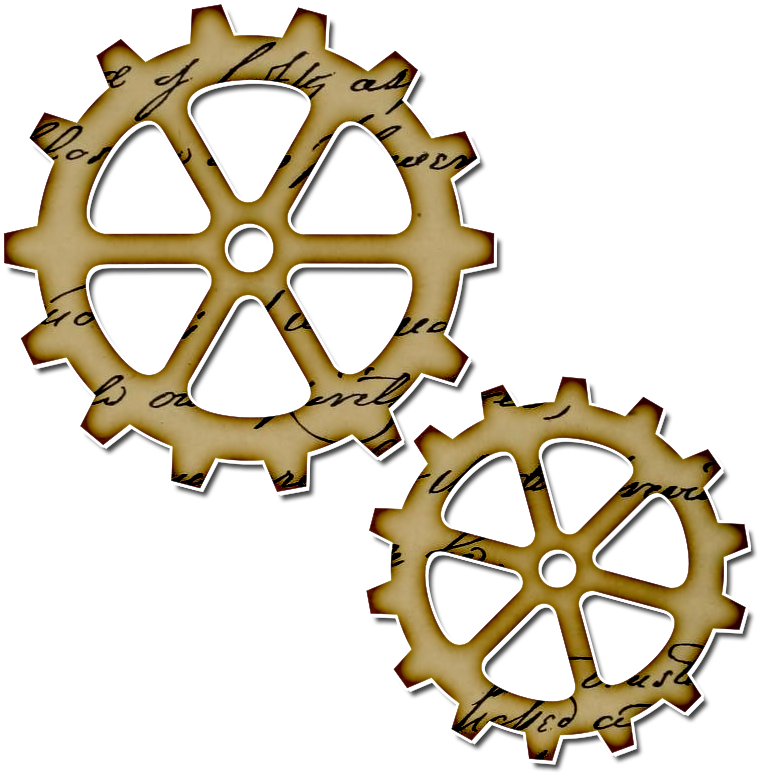 Free Gear Clipart - Steampunk Clipart Gears (774x791), Png Download
