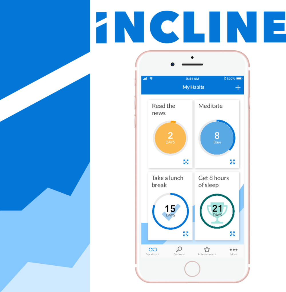 Incline Logo And My Habits Screen, Showing Each Habit (1000x1020), Png Download