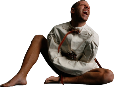 Man In Straight Jacket Transparent (400x303), Png Download