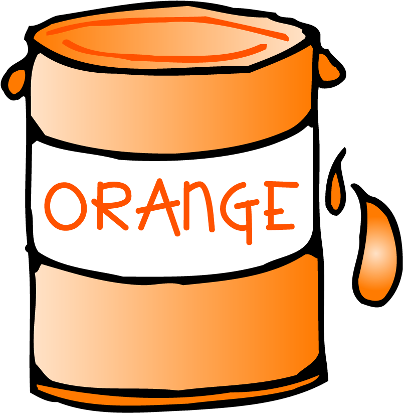 Markers Clipart Sharpie Marker - Orange (806x825), Png Download