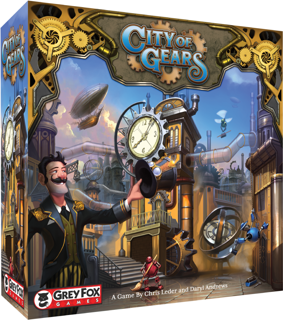 City Of Gears Is A Unique Steampunk Game Of Exploration, - The Game Crafter (938x1024), Png Download
