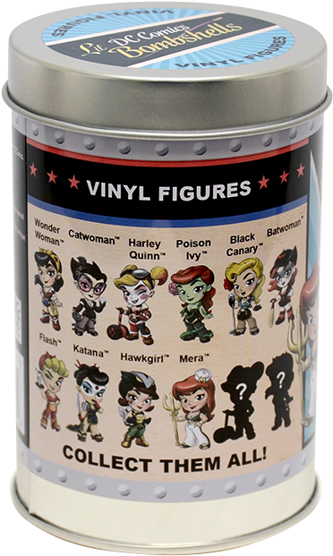 Dc Comics Lil Bombshells Series 1 Harley Quinn Vinyl - Dcコミックス ミニフィギュア ボムシェルズ シリーズ1 [コレクショントイ] (800x800), Png Download