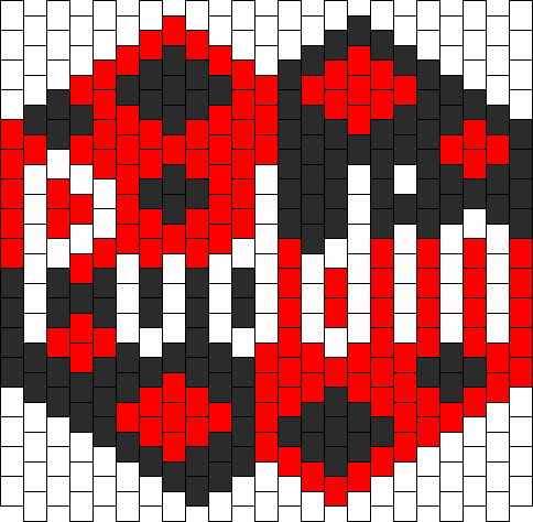 Harley Quinn Puddin Mask - Harley Quinn Perler Bead Patterns (484x474), Png Download