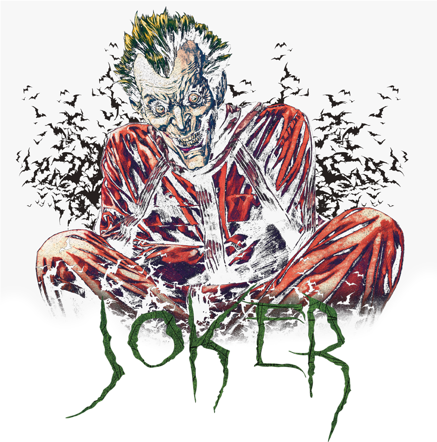 Batman Straight Jacket Men's Crewneck Sweatshirt - Illustration (850x936), Png Download