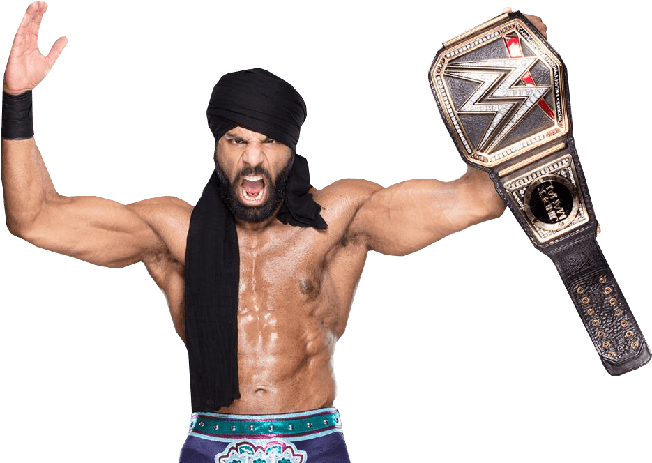 Celebrities - Wwe Jinder Mahal 2017 (972x675), Png Download