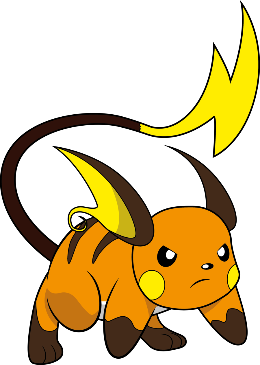 Raichu By Swelling1 - Pokemon Raichu Png (755x1058), Png Download