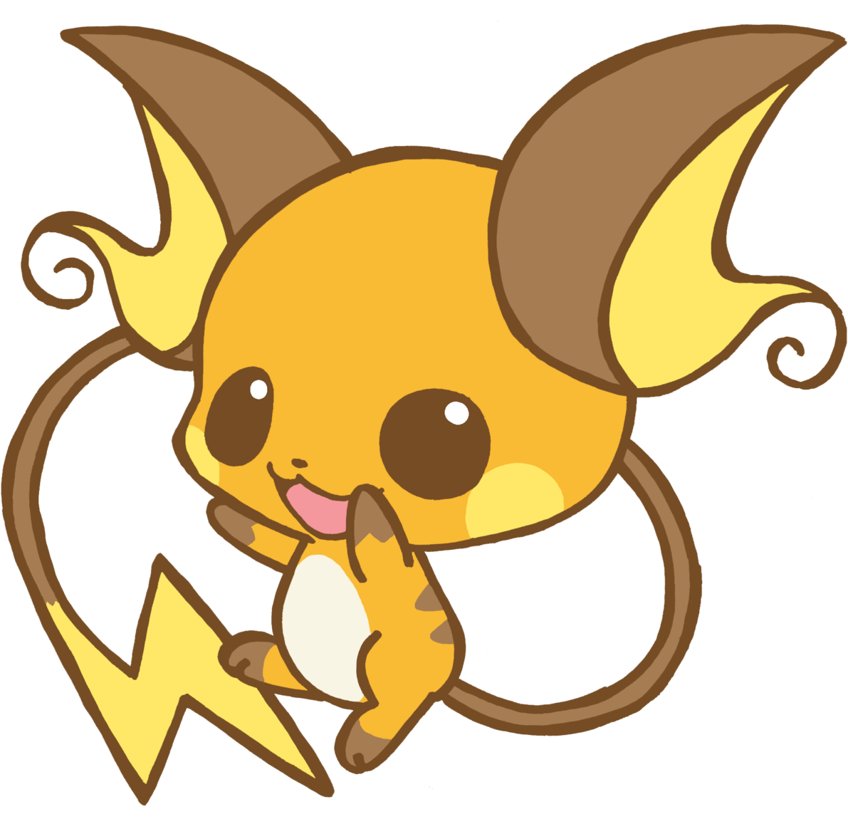 People Always Notice Pikachu Not Raichuat Least I'm - Chibi Pichu (1280x1183), Png Download