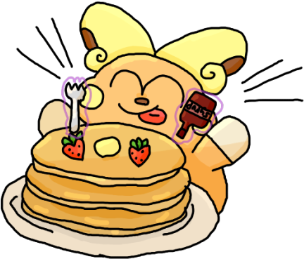 I Hope Alolan Raichu Really Likes Their Pancakes - Galette Des Rois Dessin (500x391), Png Download