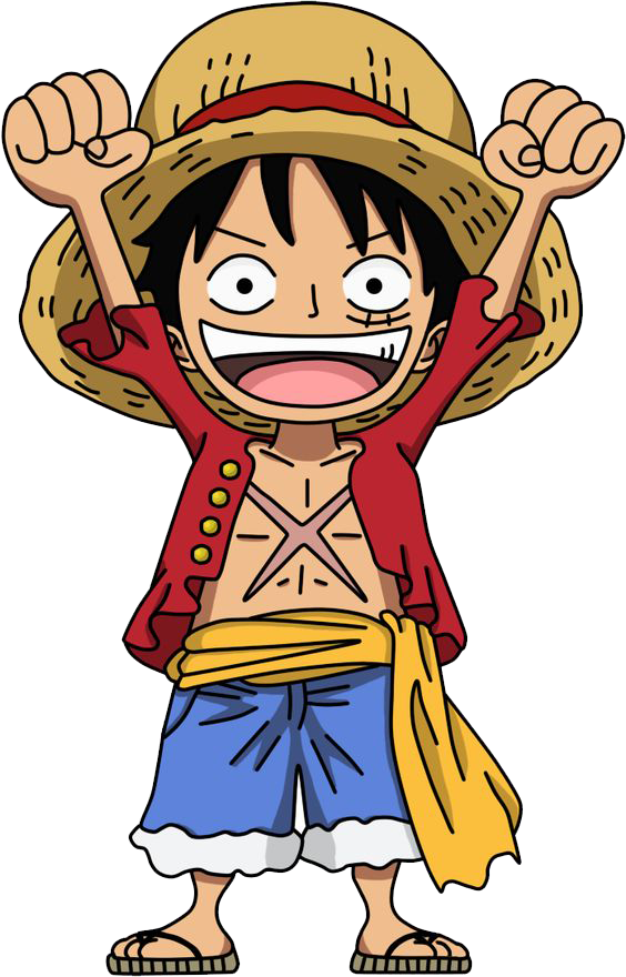 One Piece Chibi Png Image - One Piece Luffy Chibi (564x880), Png Download