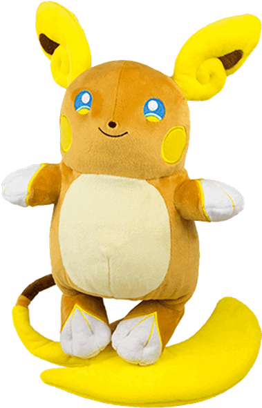 Pokemon Alolan Raichu Plush (600x600), Png Download